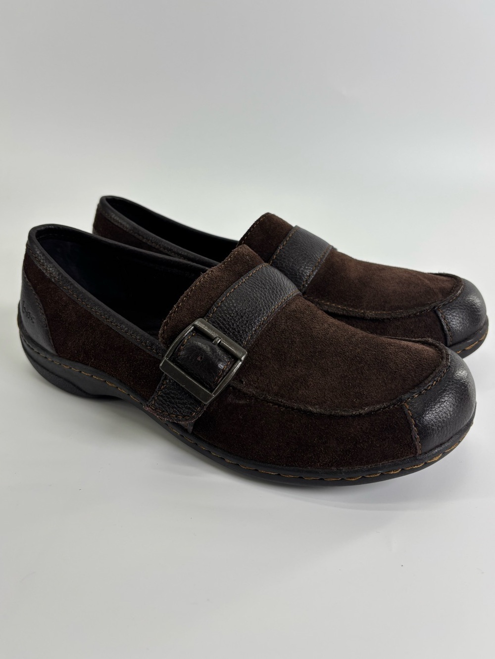 B.o.c. Born Erna brown suede leather loafers 7.5
